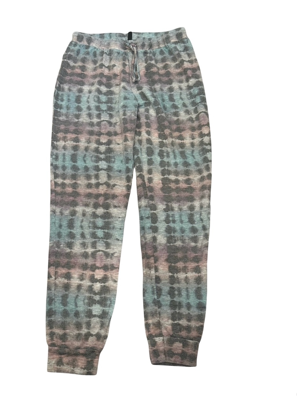 GUC Pixielane Women’s Small Tie-Dye Lounge Joggers - Pastel Blue/Pink/Gray